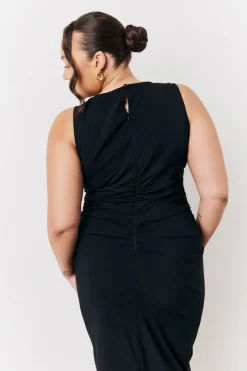 Bengaline Ruched Midi Dress|In The Style Best