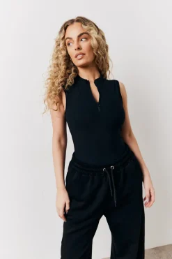 Built In Bra Sculpt & Control Zip Front Bodysuit|Fits Best