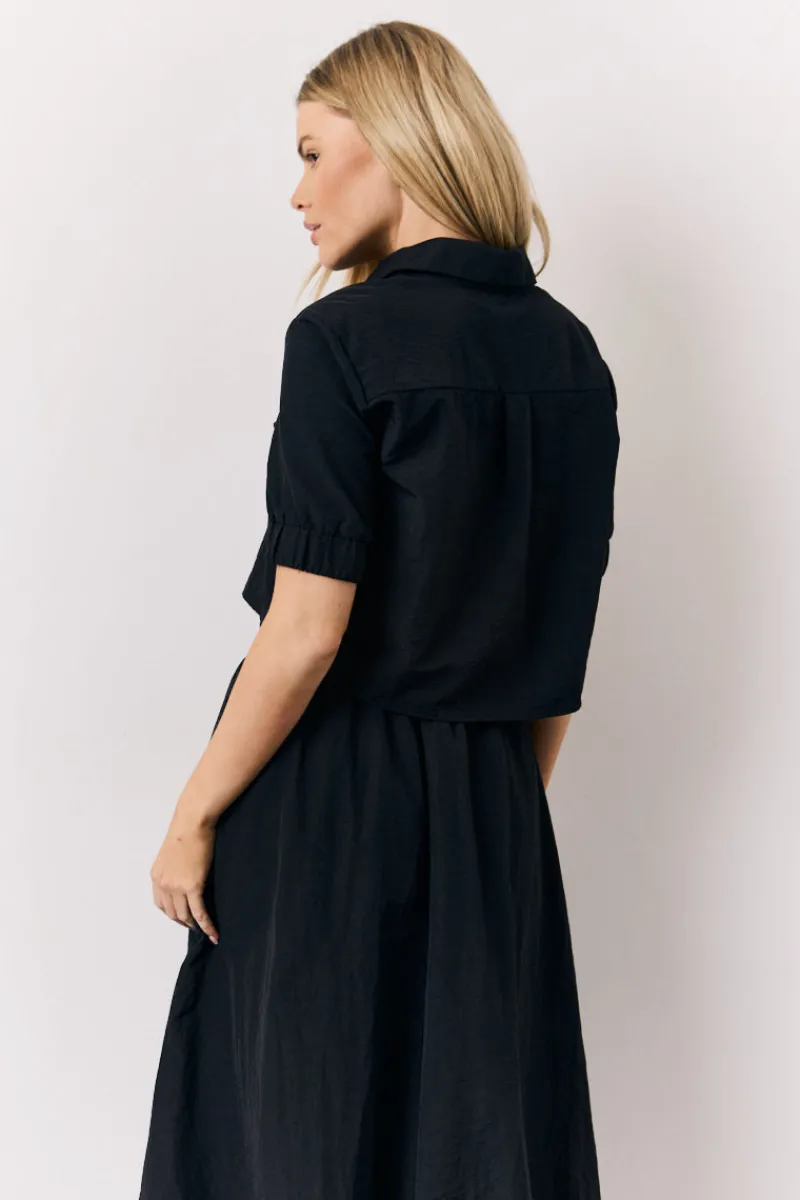 Co-Ord Cropped Shirt|In The Style Outlet