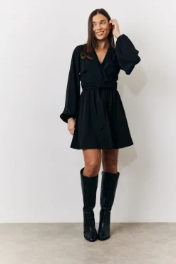 Drape Detail Mini Dress|In the Style Hot