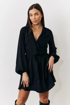 Drape Detail Mini Dress|In the Style Hot