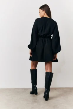 Drape Detail Mini Dress|In the Style Hot
