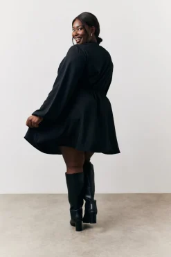 Drape Detail Mini Dress|In the Style Hot