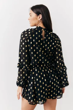 Foil Detail Chiffon Blouse|In The Style Online