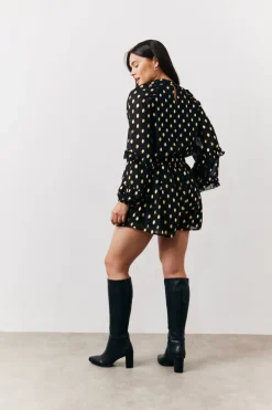 Foil Detail Chiffon Shorts|In The Style Hot
