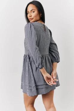 Gingham Mini Smock Dress|In the Style Online