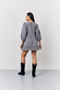 Gingham Mini Smock Dress|In the Style Online