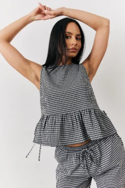 Gingham Smock Top|In The Style Online