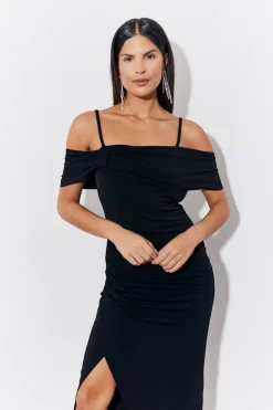 Magic Sculpting Strappy Bardot Midi Dress|In the Style Best