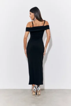 Magic Sculpting Strappy Bardot Midi Dress|In the Style Best