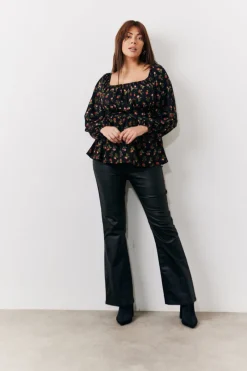 Rose Print Smock Top|In the Style New