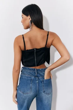 Satin Bow Detail Cami Top|In the Style Sale