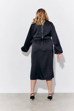 Satin Wrap Midi Skirt|In the Style New