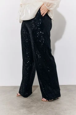 Sequin Wide Leg Trouser|In the Style Best
