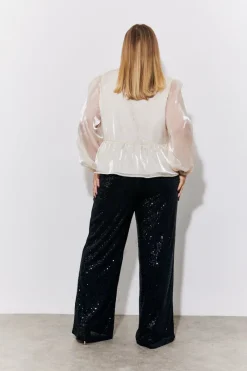 Sequin Wide Leg Trouser|In the Style Best