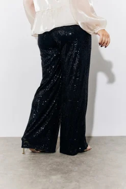 Sequin Wide Leg Trouser|In the Style Best