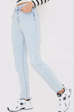 Bleach Wash Mom Jean|In the Style Discount