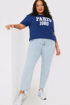 Bleach Wash Mom Jean|In the Style Discount