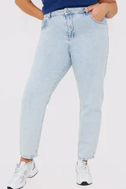 Bleach Wash Mom Jean|In the Style Discount