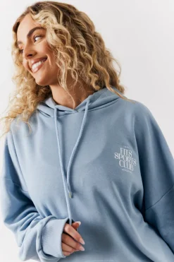 Sports Club Graphic Oversized Hoodie|Fits New