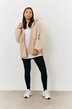 Borg Patched Quilted Jacket|In the Style Best