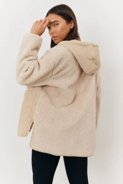 Borg Patched Quilted Jacket|In the Style Best