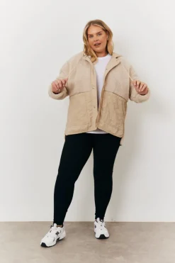 Borg Patched Quilted Jacket|In the Style Best