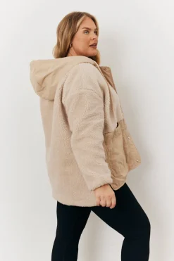 Borg Patched Quilted Jacket|In the Style Best