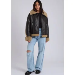 Borg Trim Bonded Aviator|Urban Bliss Discount