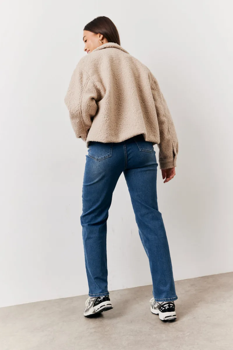 Boucle Pocket Detail Jacket|In the Style Outlet