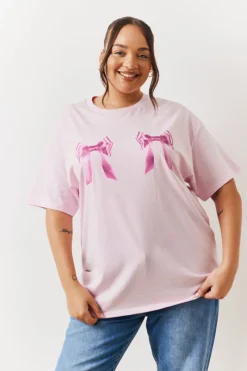 Bow Motif T-Shirt|In The Style Online