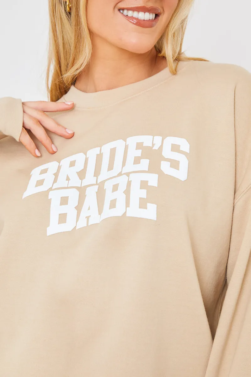 Bride Babe's Crew Neck Sweatshirt|In The Style Clearance