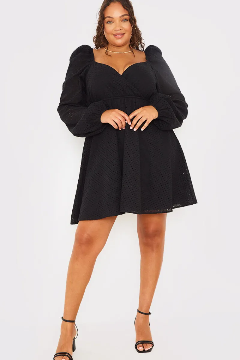 Broderie Cut Out Mini Dress|In the Style Sale