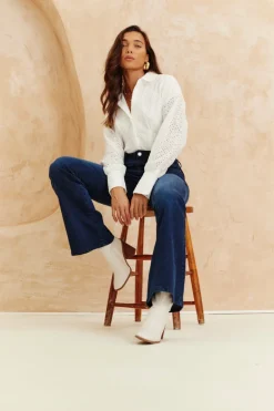 Broderie Shirt Bodysuit|In The Style Online