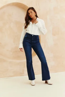 Broderie Shirt Bodysuit|In The Style Online