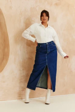 Broderie Shirt Bodysuit|In The Style Online