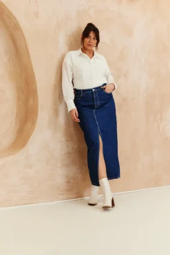 Broderie Shirt Bodysuit|In The Style Online
