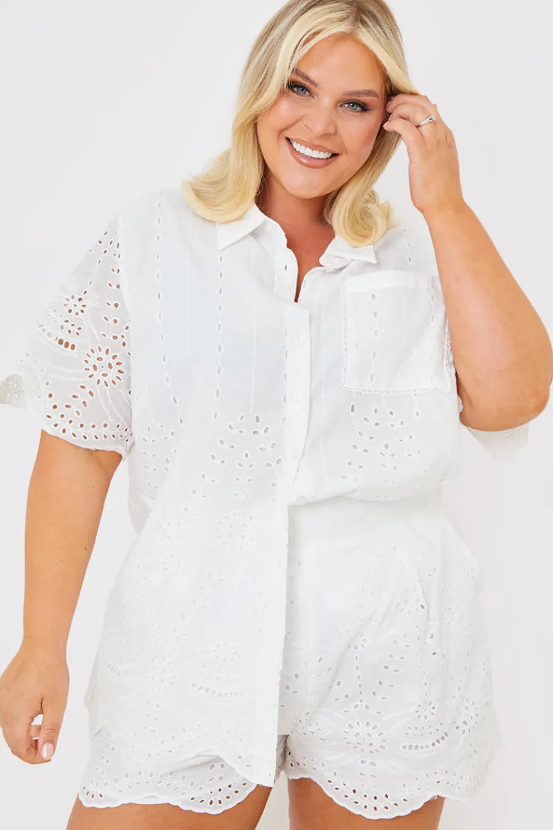 Broderie Short|In the Style Online