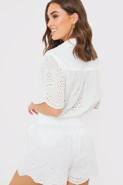 Broderie Short|In the Style Online