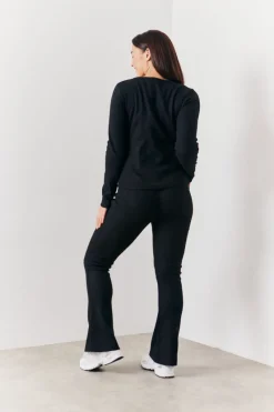 Brushed Rib Asymmetric Co-Ord Top|In the Style New