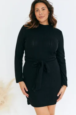 Brushed Rib Bodycon Dress|In The Style Discount