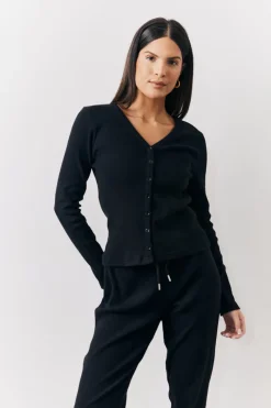 Brushed Rib Co Ord Cardigan|In The Style Clearance