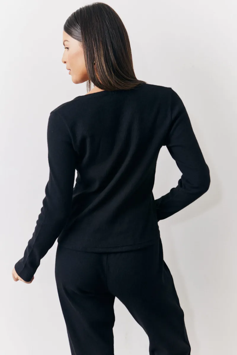 Brushed Rib Co Ord Cardigan|In The Style Clearance