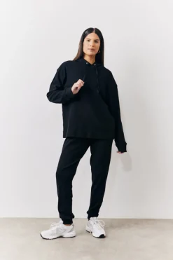 Brushed Rib Co Ord Hoodie|In The Style