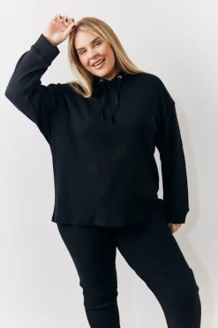 Brushed Rib Co Ord Hoodie|In The Style