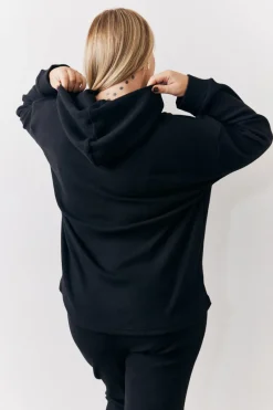 Brushed Rib Co Ord Hoodie|In The Style