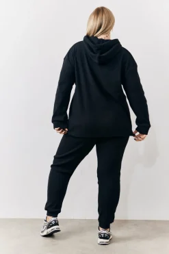 Brushed Rib Co Ord Hoodie|In The Style