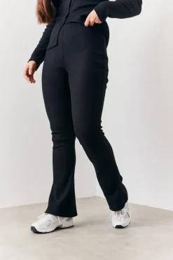 Brushed Rib Fit & Flare Co-Ord Trouser|In the Style Hot