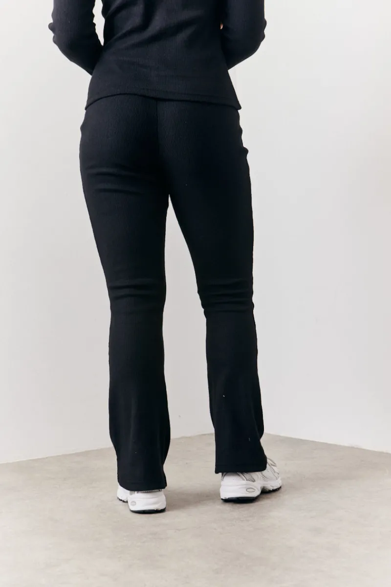 Brushed Rib Fit & Flare Co-Ord Trouser|In the Style Hot