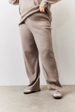 Brushed Rib Flare Leg Co Ord Trouser|In The Style Sale